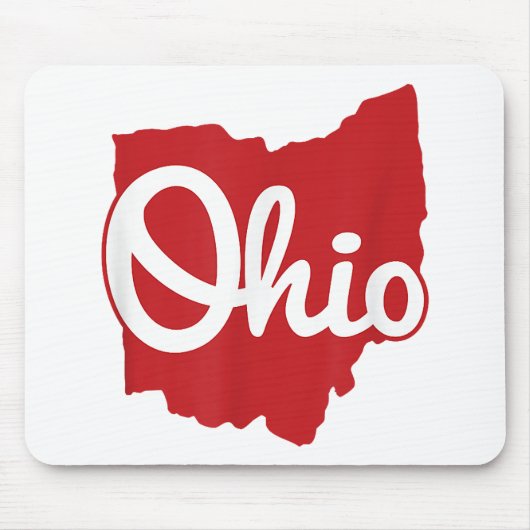 I Liebe My Ohio Zuhause Script Ohio Mousepad (Vorne)
