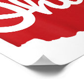 I Liebe My Ohio Zuhause Script Ohio Poster (Ecke)