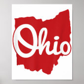 I Liebe My Ohio Zuhause Script Ohio Poster (Vorne)