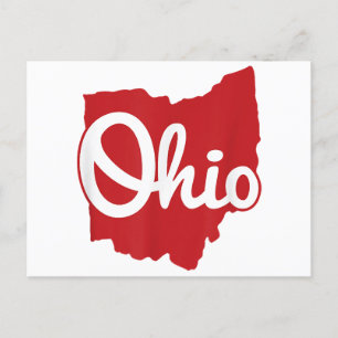 I Liebe My Ohio Zuhause Script Ohio Postkarte