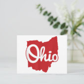 I Liebe My Ohio Zuhause Script Ohio Postkarte (Stehend Vorderseite)