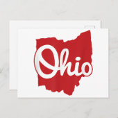 I Liebe My Ohio Zuhause Script Ohio Postkarte (Vorne/Hinten)