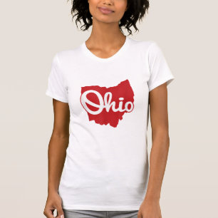 I Liebe My Ohio Zuhause Script Ohio T-Shirt