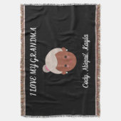 "I Liebe My Oma" werfen Bettdecke von Enkelkindern Decke (Vorderseite Vertikal)