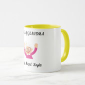 "I Liebe My Oma" zwei tönige Kaffeetasse. Tasse (VorderseiteRechts)