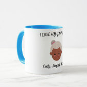 "I Liebe My Oma" zwei tönige Kaffeetasse. Tasse (Vorderseite Links)