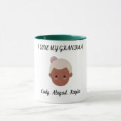 "I Liebe My Oma" zwei tönige Kaffeetasse. Tasse (Zentrum)