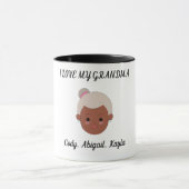 "I Liebe My Oma" zwei tönige Kaffeetasse. Tasse (Zentrum)