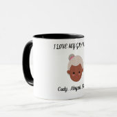 "I Liebe My Oma" zwei tönige Kaffeetasse. Tasse (Vorderseite Links)