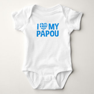I Liebe My Papou Baby Strampler
