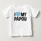 I Liebe My Papou Baby T-shirt (Vorderseite)
