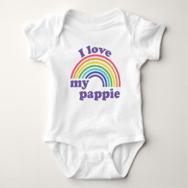 I Liebe My Pappie - Niedlicher Regenbogen Baby Strampler