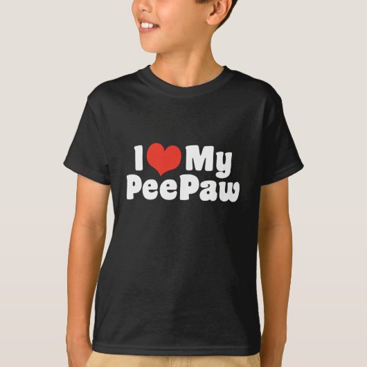 I Liebe My PeePaw T-Shirt (Vorderseite)