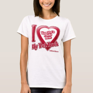 I Liebe My Pet Rock - Foto T-Shirt