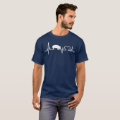 I Liebe My Pig Heart Valve EKG Heartbeat Funny T-Shirt (Vorne ganz)