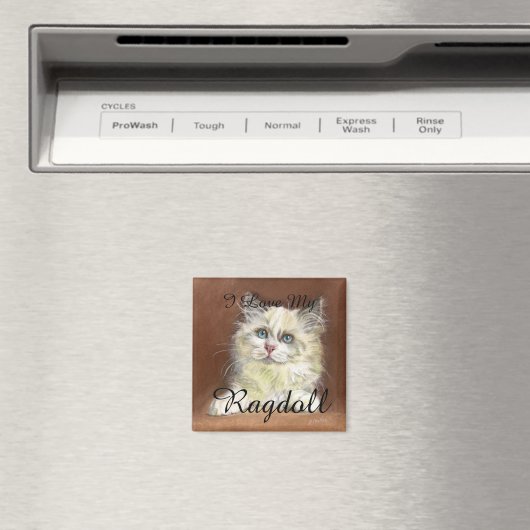 "I Liebe My Ragdoll" art Magnet (In Situ (Geschirrspüler))
