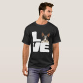 I Liebe My Rat Terrier Dog Lover T-Shirt (Vorne ganz)