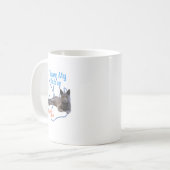 I Liebe My Rescue Russian Blue Cool Adoptiert Katz Kaffeetasse (Vorderseite Links)