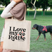 I Liebe My Rottie Rottweiler Dog Individuelle Name