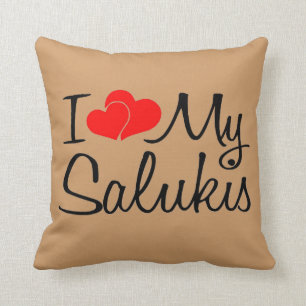 I Liebe My Salukis Kissen