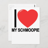 I Liebe My Schmoopie T.png Postkarte (Vorne/Hinten)