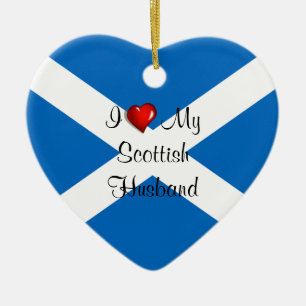 I Liebe My Scottish Husband Keramik Ornament