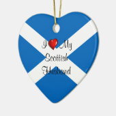I Liebe My Scottish Husband Keramik Ornament (Links)
