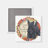 I Liebe My Scottish Terrier Magnet (Vorderseite/Rückseite)