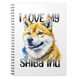 I Liebe My Shiba Inu | Hundebesitzer Notizblock