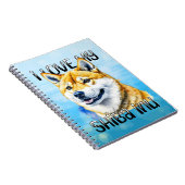 I Liebe My Shiba Inu | Hundebesitzer Notizblock (Rechte Seite)