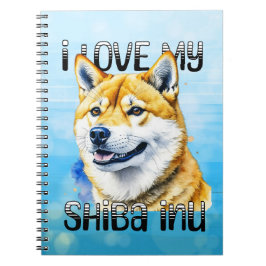 I Liebe My Shiba Inu | Hundebesitzer Notizblock