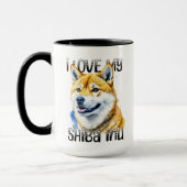 I Liebe My Shiba Inu | Hundebesitzer Tasse (Links)