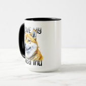 I Liebe My Shiba Inu | Hundebesitzer Tasse (Vorderseite Links)