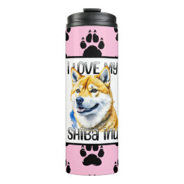 I Liebe My Shiba Inu | Hundebesitzer Thermosbecher