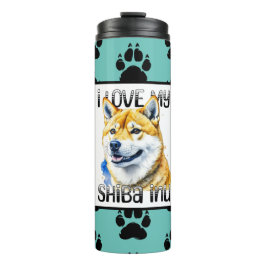 I Liebe My Shiba Inu | Hundebesitzer Thermosbecher