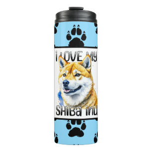 I Liebe My Shiba Inu   Hundebesitzer Thermosbecher