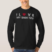 I Liebe My Shih Tzu - Funny T-Shirt für Shih Tzu L (Vorderseite)