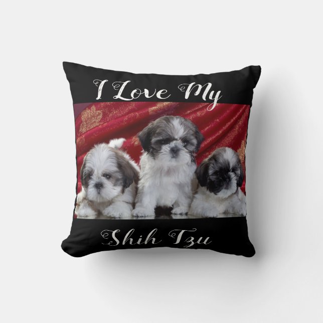 I Liebe My Shih Tzu Kissen (Vorderseite)