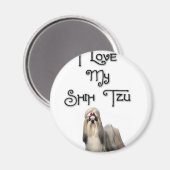 I Liebe My Shih Tzu Magnet (Vorderseite/Rückseite)
