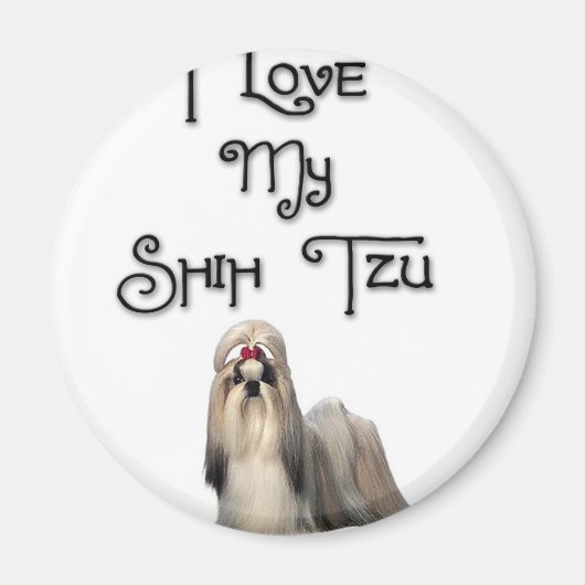 I Liebe My Shih Tzu Magnet (Vorne)