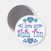 I Liebe My Shih Tzu Magnet (Vorderseite/Rückseite)