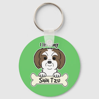 I Liebe My Shih Tzu Schlüsselanhänger