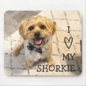 I Liebe My Shorkie | Vollständiges Foto Mousepad (Vorne)