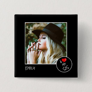 I Liebe My Sis Custom Foto - Personalisiert Button