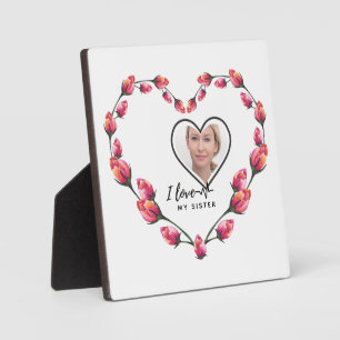 I Liebe My SISTER - Bestes Personalisiertes Gesche Fotoplatte