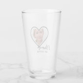 I Liebe My SISTER - Bestes Personalisiertes Gesche Glas (Rückseite)