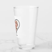 I Liebe My SISTER - Bestes Personalisiertes Gesche Glas (Links)