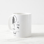 I Liebe My SISTER - Bestes Personalisiertes Gesche Kaffeetasse (Vorderseite Links)