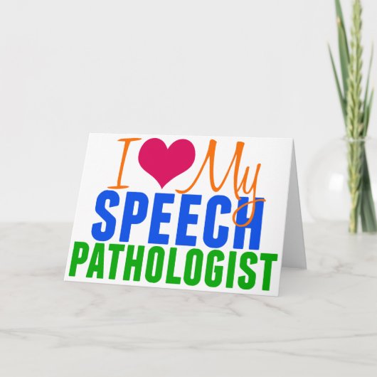 I Liebe My SLP Karte (Vorderseite)