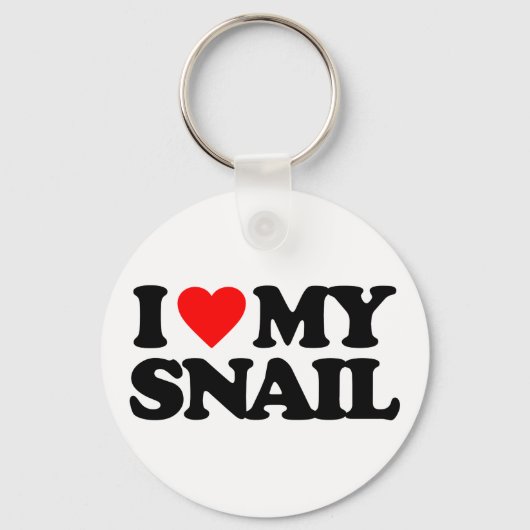 I LIEBE MY SNAIL SCHLÜSSELANHÄNGER (Vorderseite)